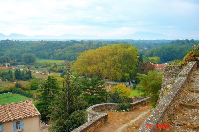 Campagne de Grignan vue depuis le ch&acirc;teau