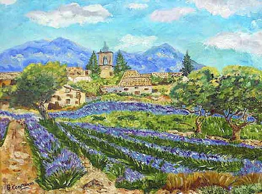 Champ de lavande en Drome proven&ccedil;ale par Guy Constanzo