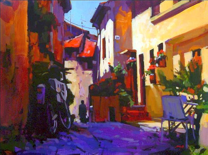 Dieulefit  l'escalier par  derri&egrave;re par Mike Svob