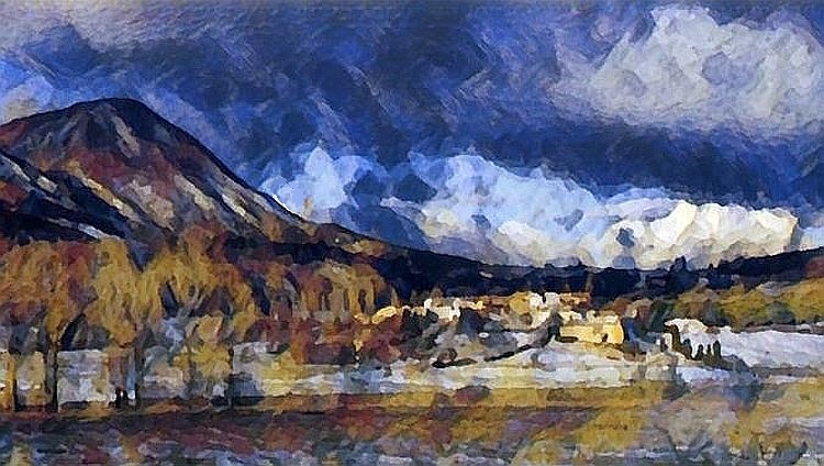 Vesc, ciel d'orage par Dan Kopel