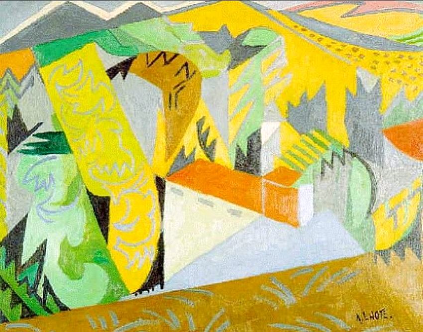 Mirmande jaune par Andr&eacute; Lhote