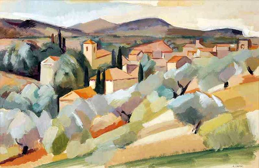 Vue de Mirmande par Andr&eacute; Lhote