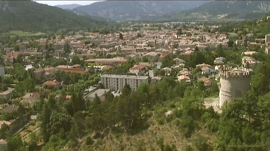 Vue de Di&eacute; et de la  tour Purgnon