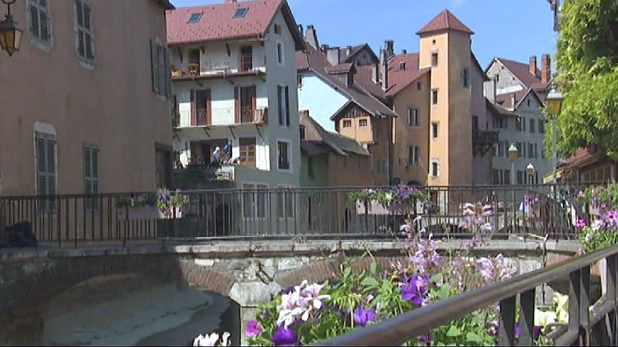Pont sur le la Thiou à Annecy