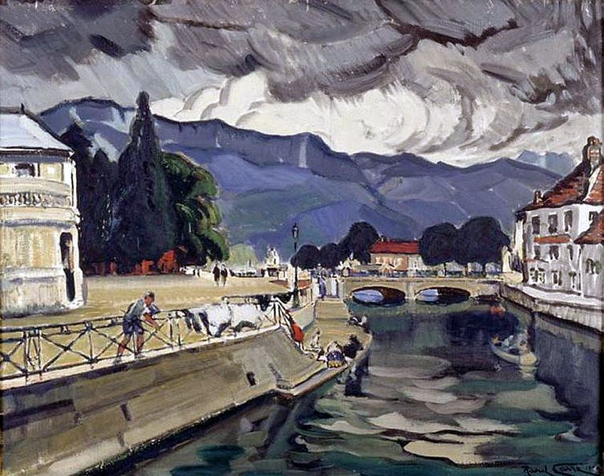 Orage &agrave; Annecy par Raoul Carr&eacute;