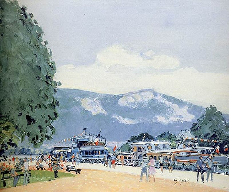 Le d&eacute;barcad&egrave;re &agrave; Annecy par Pierre Godet