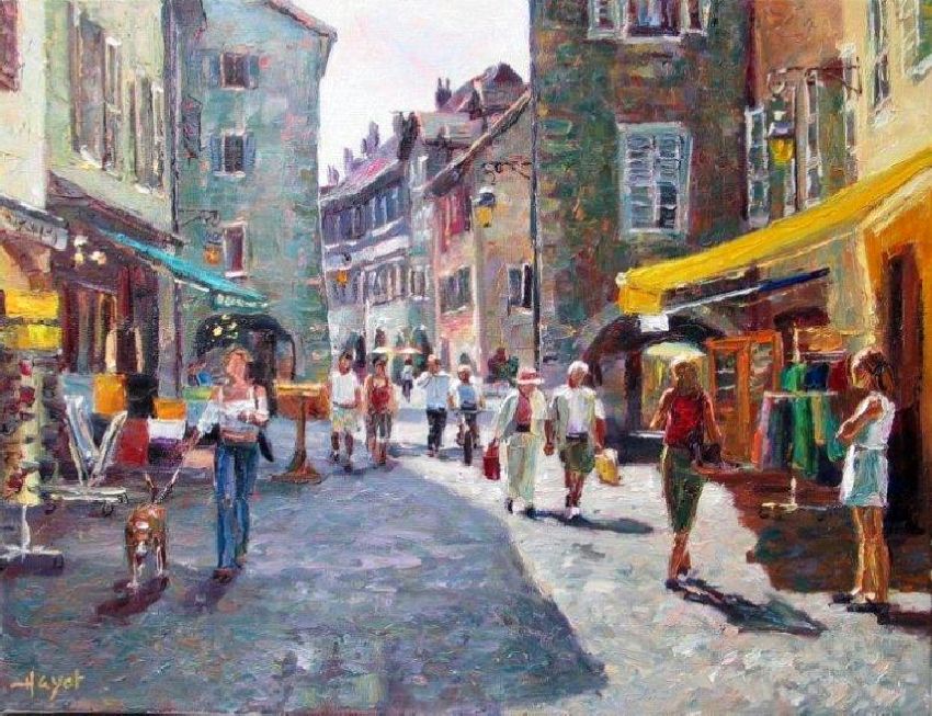 La  rue St-Claire &agrave; Annecy  par Pascal Hayot