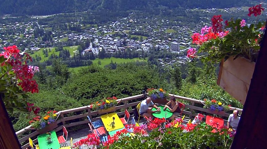 Chamonix vue du Chalet Floria