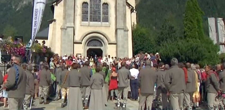 La f&ecirc;te des guides, &agrave; Chamonix