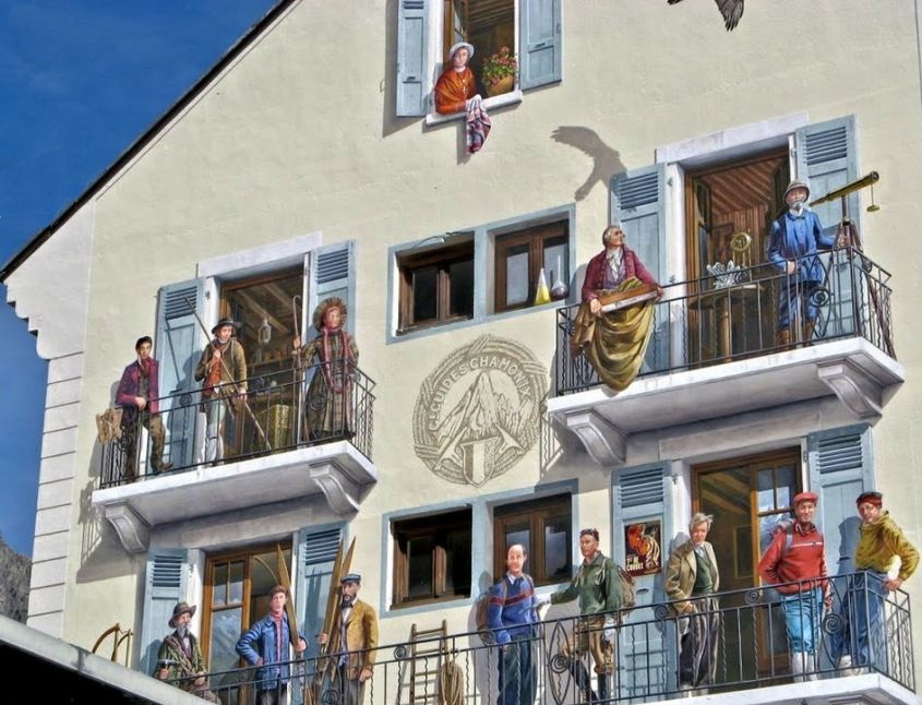 fresque guides de Chamonix