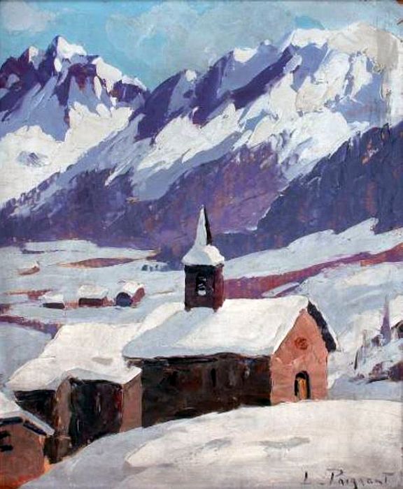 Chapelle &agrave; Chamonix par Lucien Poignant