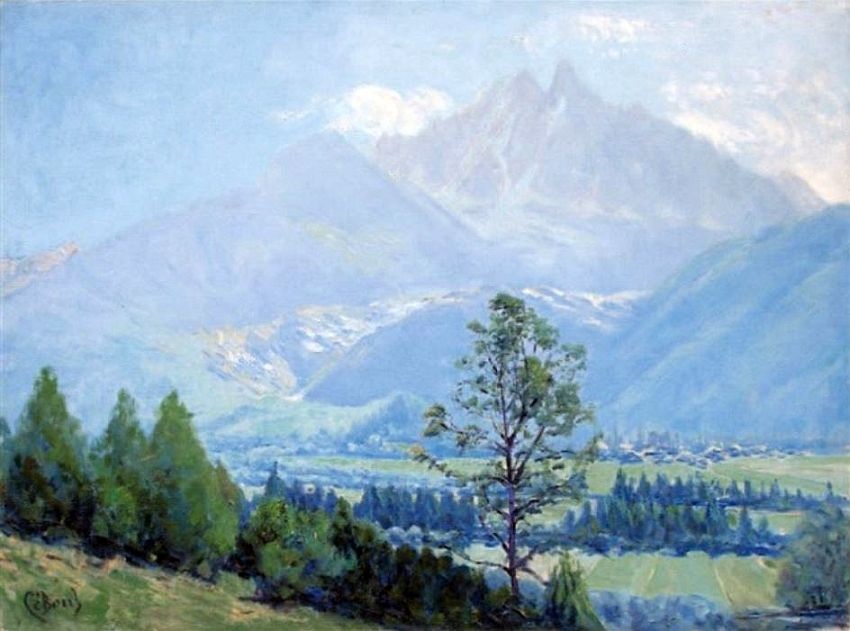 Les bois &agrave; Chamonix, les bois &agrave; Chamonix, les Drus  par Charles Seboul