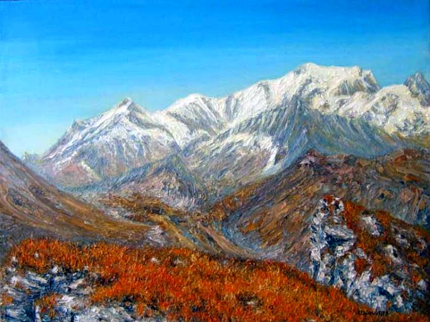 Le massif  du Mont Blanc par Lucien Quenard