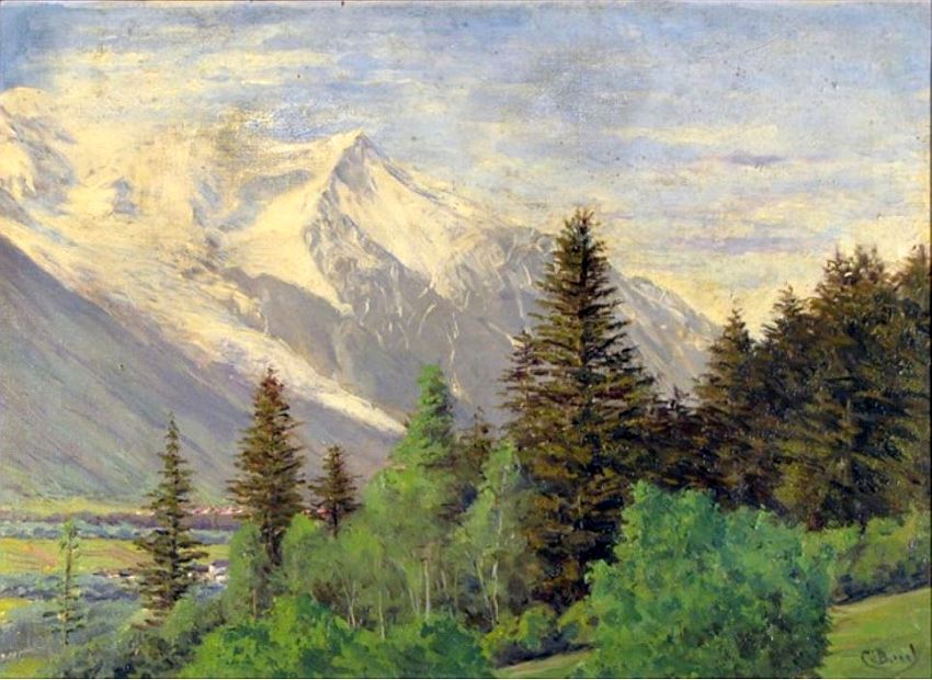 La vall&eacute;e de Chamonix au printemps par Charles Ceboul