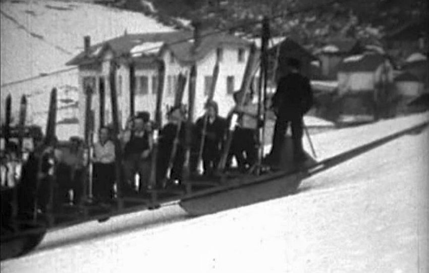 le t&eacute;l&eacute;tr&eacute;neau de Chamonix en  1926
