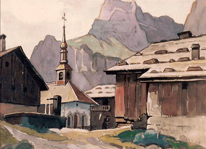 Chapelle &agrave; Sixt-Fer-&agrave;-Cheval par Paul Delormoz