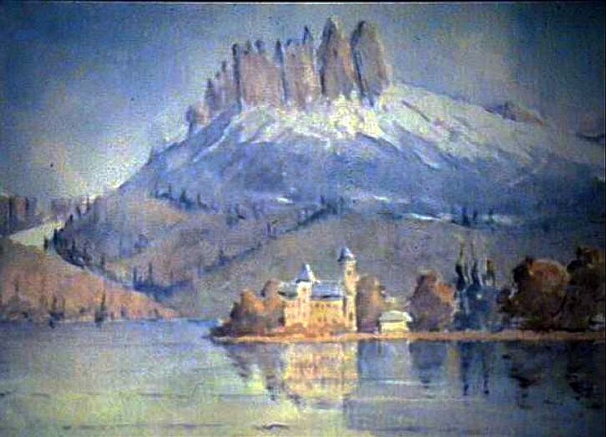 Ch&acirc;teau de Duingt par Paul Guelpa