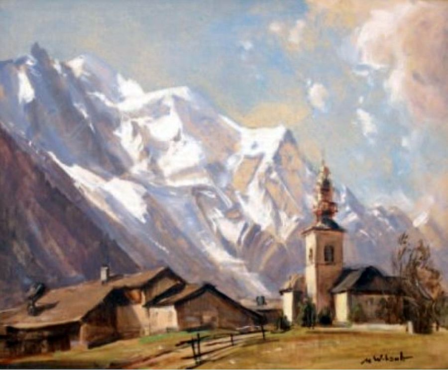 Eglise d'Argenti&egrave;re par Marcel Wibault
