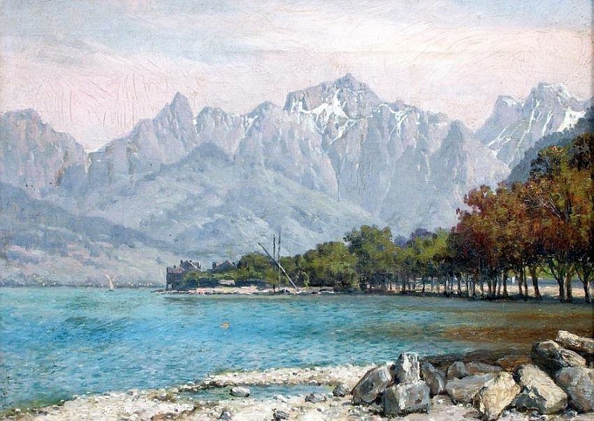 Evian-les-Bains, lac de Gen&egrave;ve par William Baptiste Baird