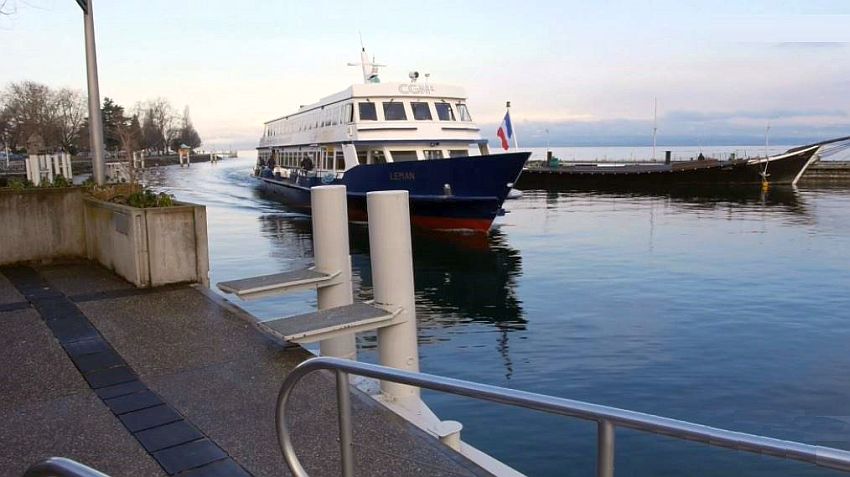 Croisi&egrave;re sur le lac L&eacute;man, depuis Evian