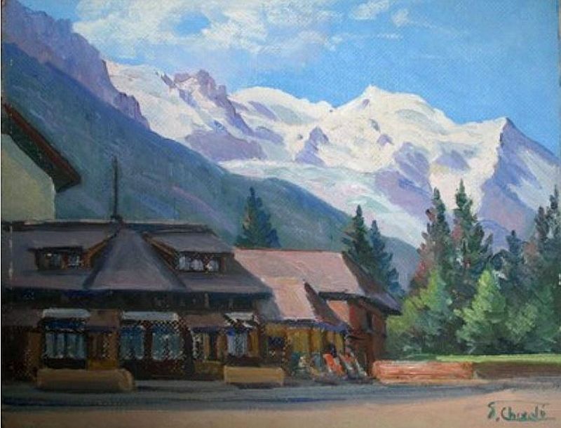 Chamonix, maison du club alpin  par  Florent Chad&eacute;