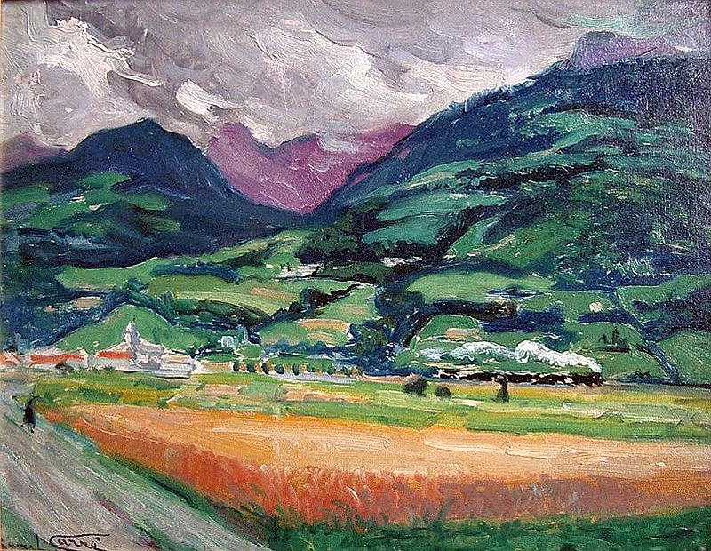 Orage sur Sallanches par Raoul Carr&eacute;