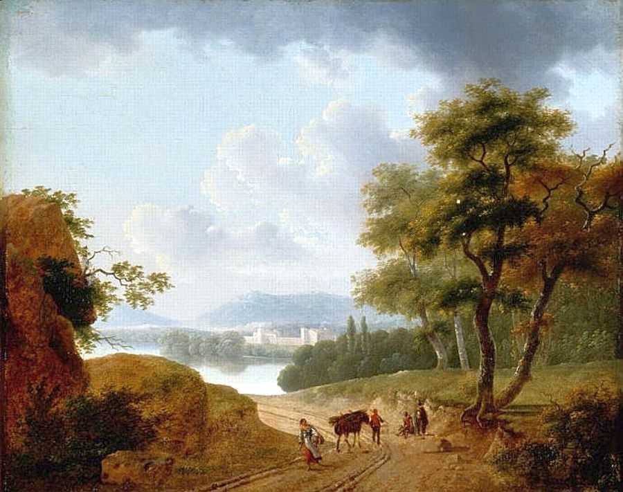 paysage anim&eacute;, lac d'Annecy,Lazare Bruandet