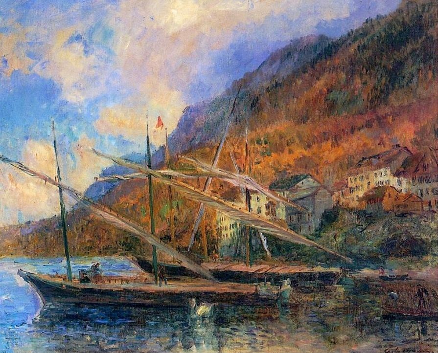 Saint-Gingolph par Albert Lebourg
