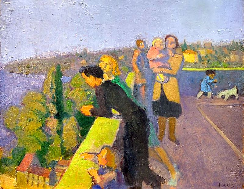 Terrasse &agrave; Thonon-les-Bains par Maurice Denis