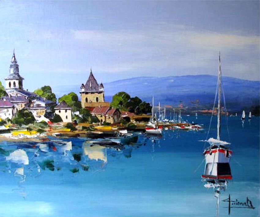 Yvoire, au  bord du lac L&eacute;mon par Christian Guinet