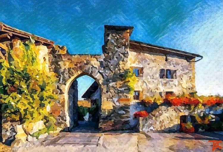 A gate of Yvoire by Dan Kopel