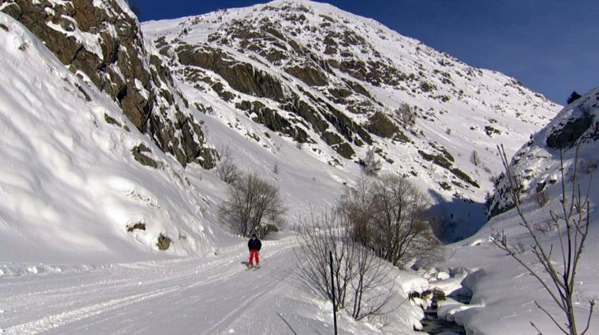 Piste de Sar&egrave;ne &agrave; l'Alpe-d'Huez