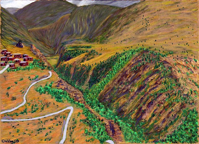 Gorges de Sarenne pr&egrave;s de l'Alpe-d'Huez  par Howard Oakley