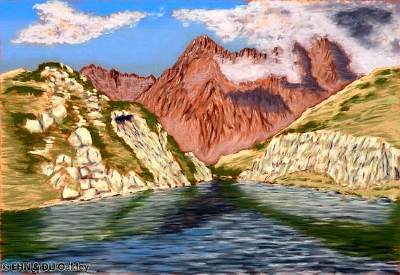 Le LAc Noir, au-dessus de l'Alpe-d'Huez  par Howard Oakley