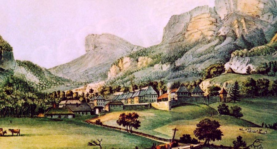 La Grande  Chartreuse gravure XIXe