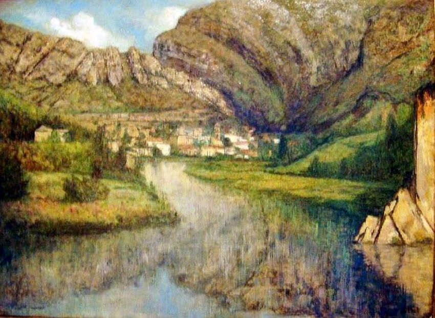 La Bourne &agrave;  Pont-enRoyans par Charles Cottet