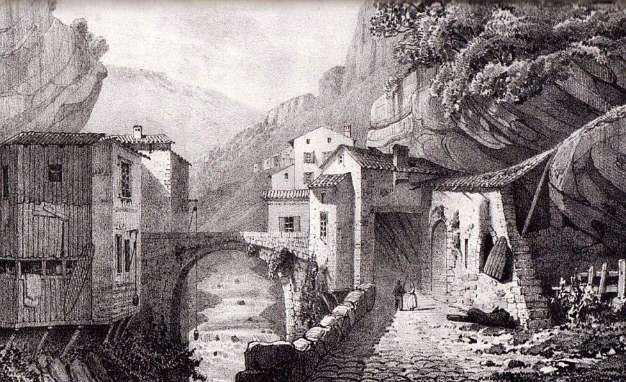 Pont-en-Royans gravure XIXe