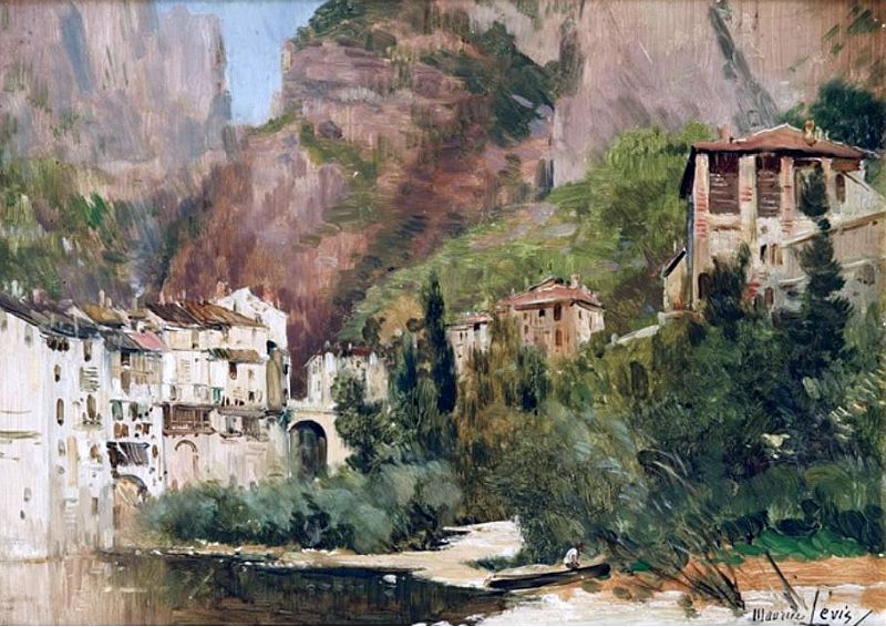 Vue de Pont en Royans par Maurice L&eacute;vis