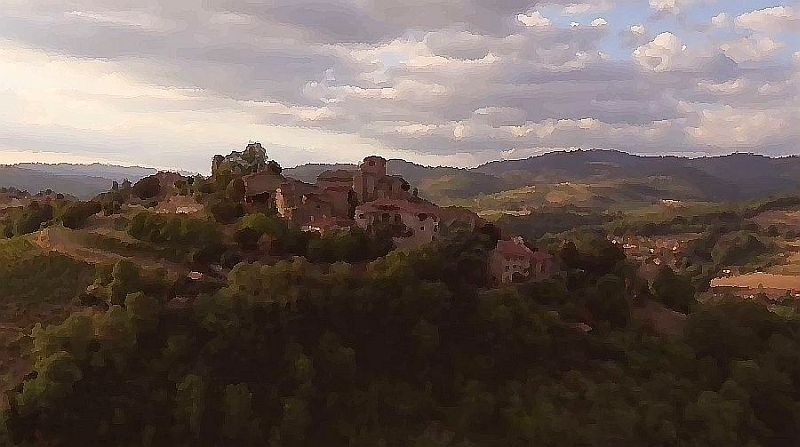 paysage des monts du Beaujolais par Dan Kopel