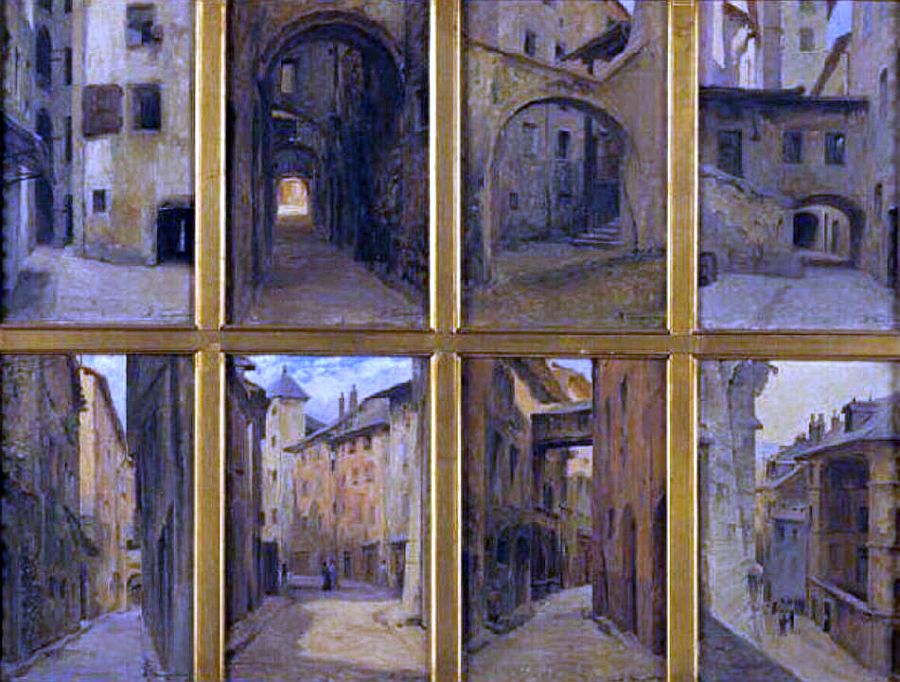8  vue de Chamb&eacute;ry par Adolphe Faugeron