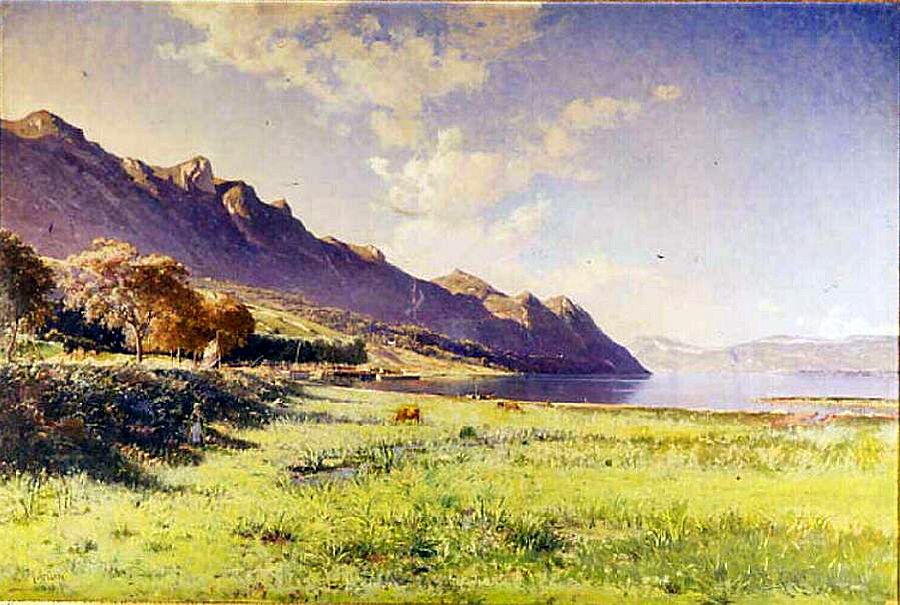 Fin d'&eacute;t&eacute; lac  du Bourget par  Jacques Morion