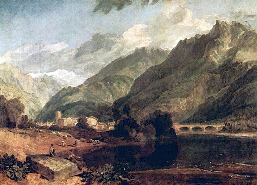 Vue g&eacute;n&eacute;rale de   Bonneville par Turner