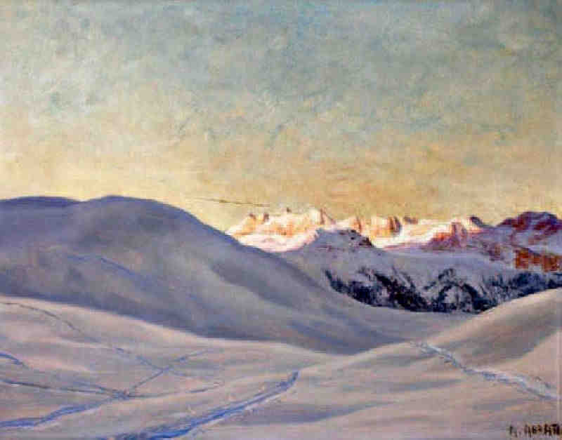 L'aube sur la cha&icirc;ne des Aravis par Ange Abrate