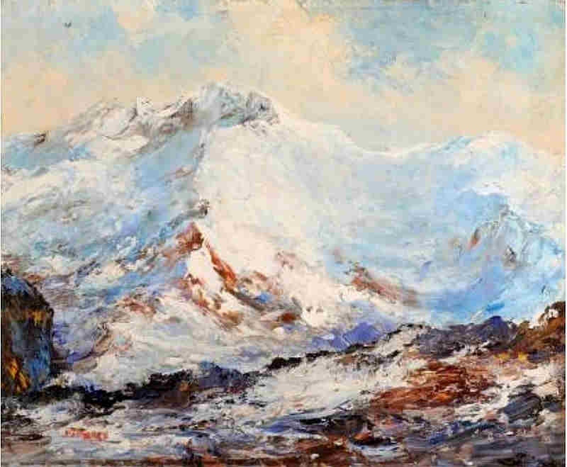 Mont Blanc vu du Mont Joly par  Paul Ange