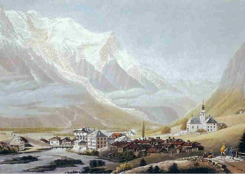 Mont Blanc vu de Chamonix par Jean Dubois