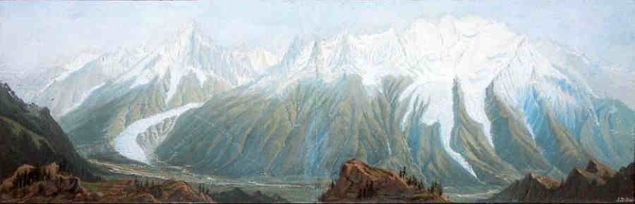 Panorama du Mont Blanc par Jean Dubois
