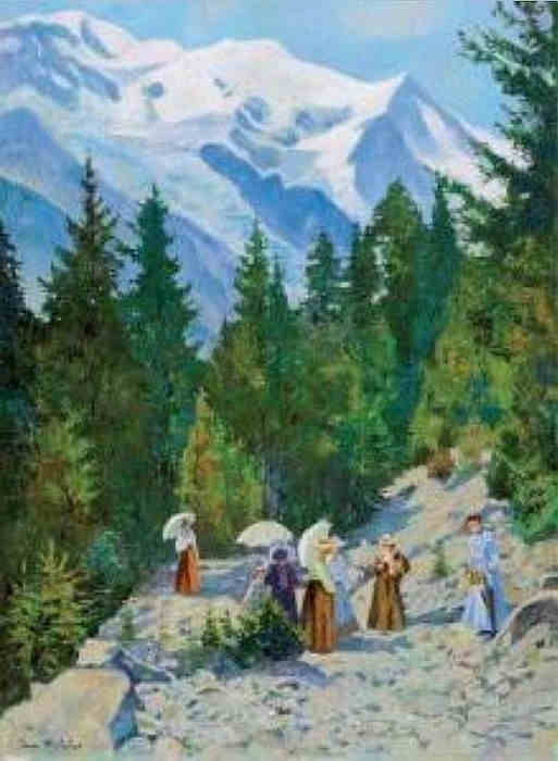 Propenade aux  pieds du Mont Blanc par  Jacques Michelet