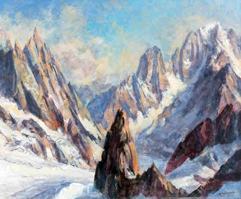 La Vall&eacute;e Blanche  par Marcel Wibault