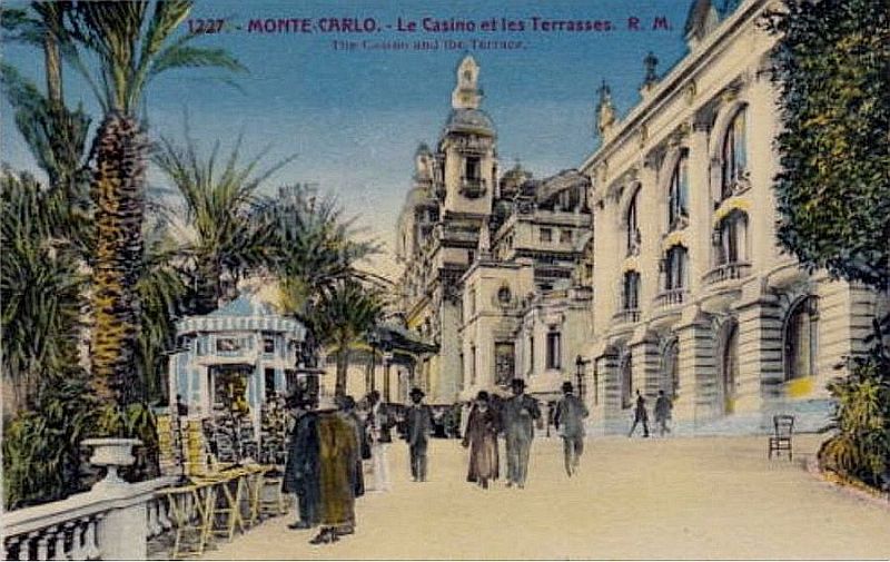 Monaco,le casino et les terrasses, années 1920