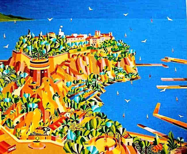 Monaco et le Rocher par Claude Gauthier